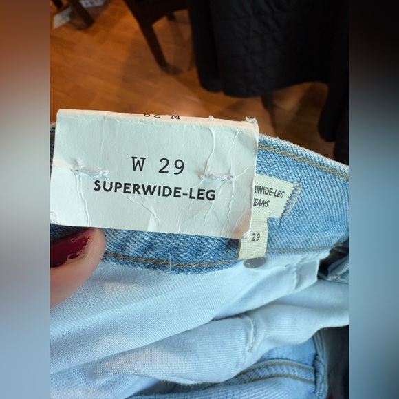 NWT Madewell Superwide Leg Jeans - Picture 6 of 6